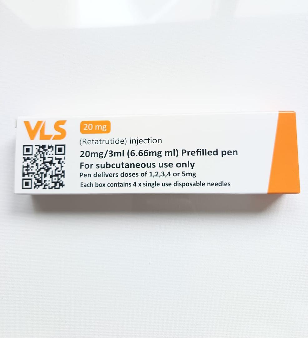 VLS retatrutide 20 mg prefilled pen box